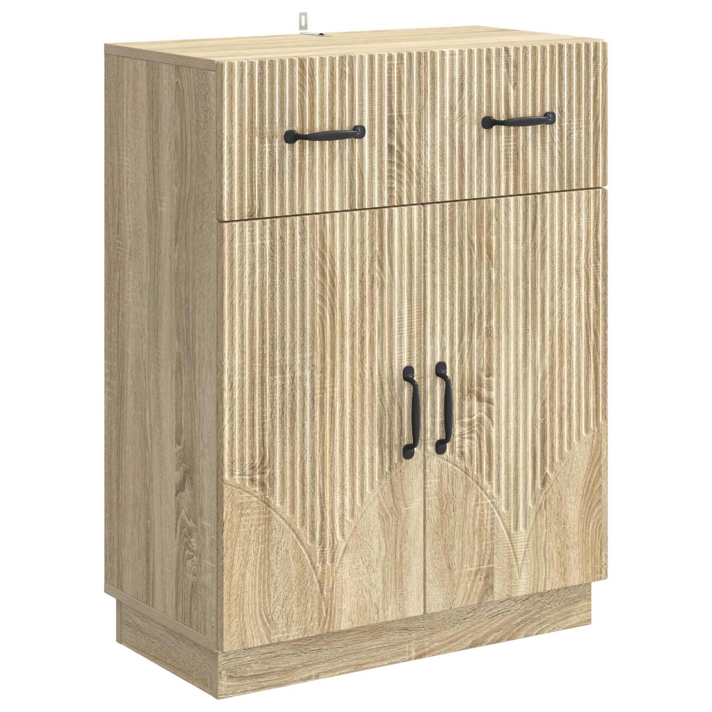 Sideboard med låda Sonoma-ek 66 x 34,5 x 87 cm Konstruerat trä