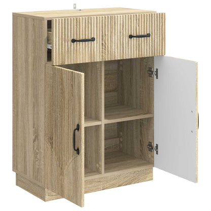 Sideboard med låda Sonoma-ek 66 x 34,5 x 87 cm Konstruerat trä