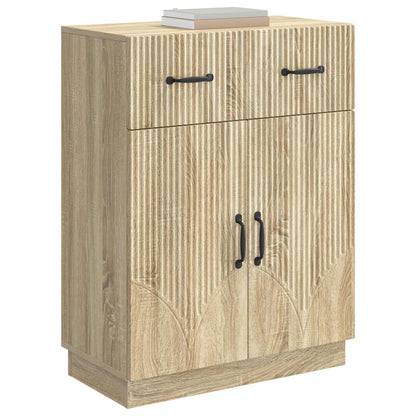 Sideboard med låda Sonoma-ek 66 x 34,5 x 87 cm Konstruerat trä
