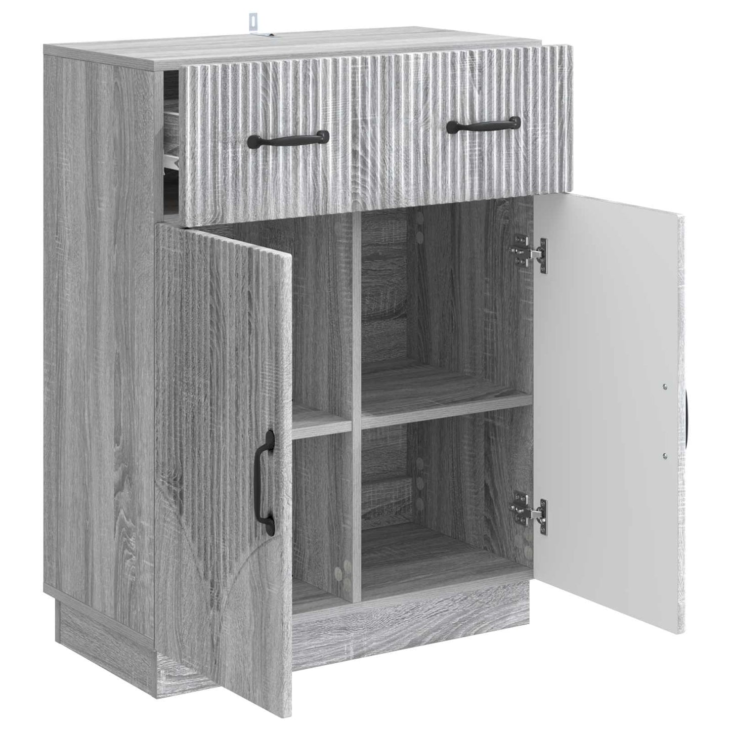 Sideboard Grå sonoma-ek 66 x 34,5 x 87 cm Konstruerat trä