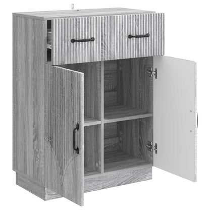 Sideboard Grå sonoma-ek 66 x 34,5 x 87 cm Konstruerat trä