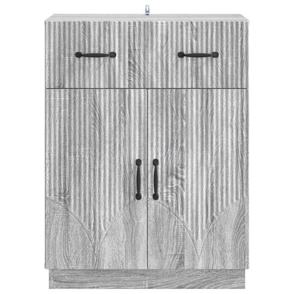 Sideboard Grå sonoma-ek 66 x 34,5 x 87 cm Konstruerat trä