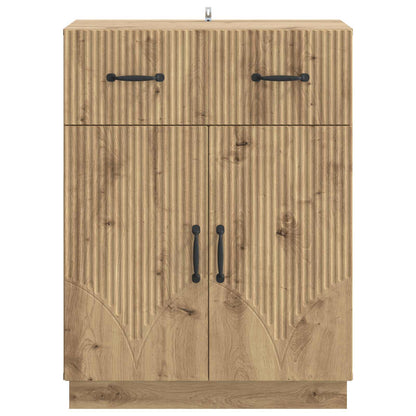 Sideboard med låda Artisan-ek 66 x 34,5 x 87 cm Konstruerat trä