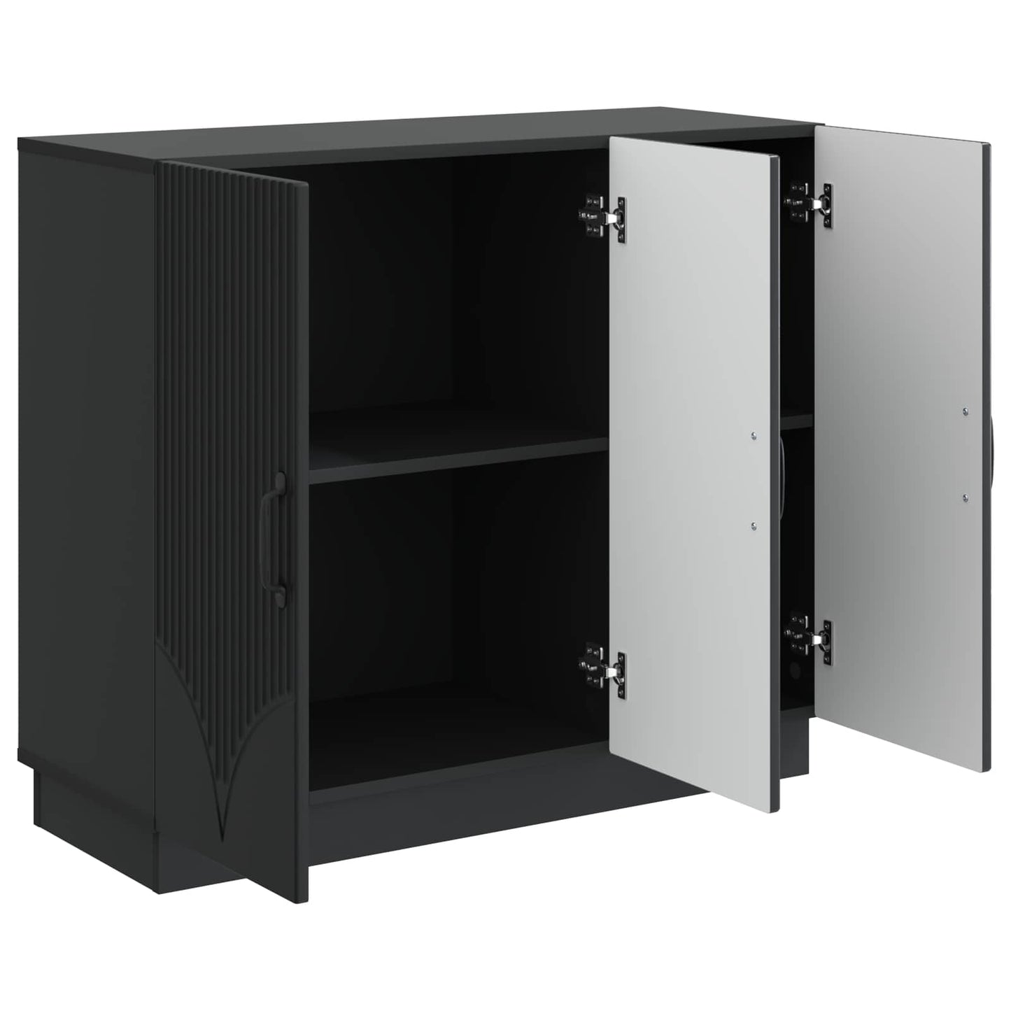 Sideboard Svart 89 x 34,5 x 77 cm Konstruerat trä