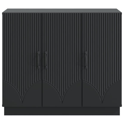 Sideboard Svart 89 x 34,5 x 77 cm Konstruerat trä
