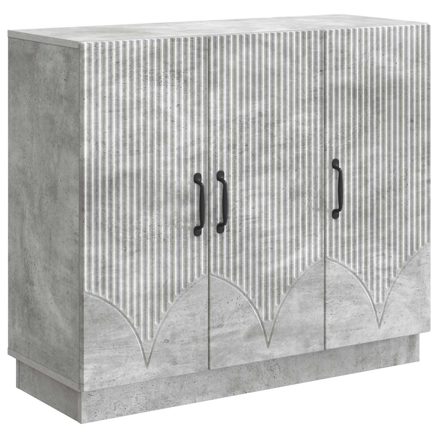 Sideboard Betonggrå 89 x 34,5 x 77 cm Konstruerat trä
