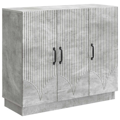 Sideboard Betonggrå 89 x 34,5 x 77 cm Konstruerat trä