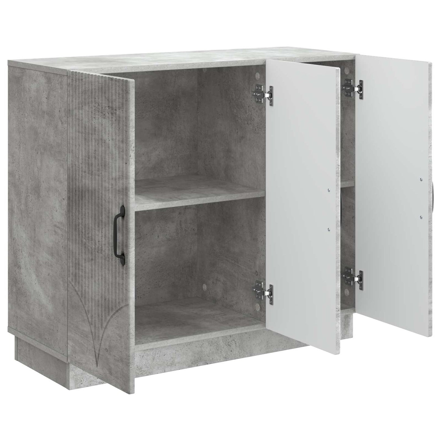 Sideboard Betonggrå 89 x 34,5 x 77 cm Konstruerat trä