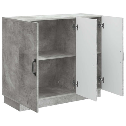 Sideboard Betonggrå 89 x 34,5 x 77 cm Konstruerat trä