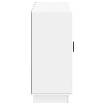 Sideboard Vit högglans 89 x 34,5 x 77 cm Konstruerat trä