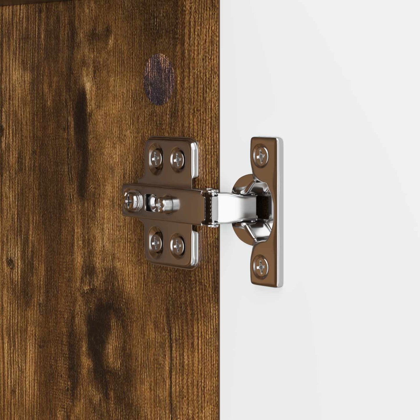 Sideboard Rökt ek 89 x 34,5 x 77 cm Konstruerat trä