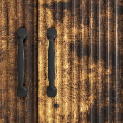 Sideboard Rökt ek 89 x 34,5 x 77 cm Konstruerat trä