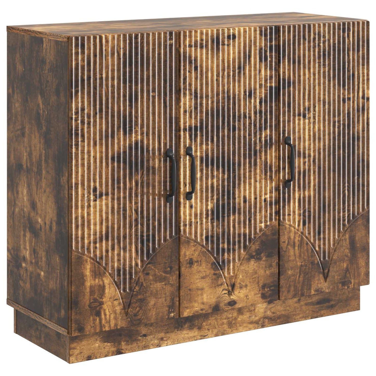 Sideboard Rökt ek 89 x 34,5 x 77 cm Konstruerat trä