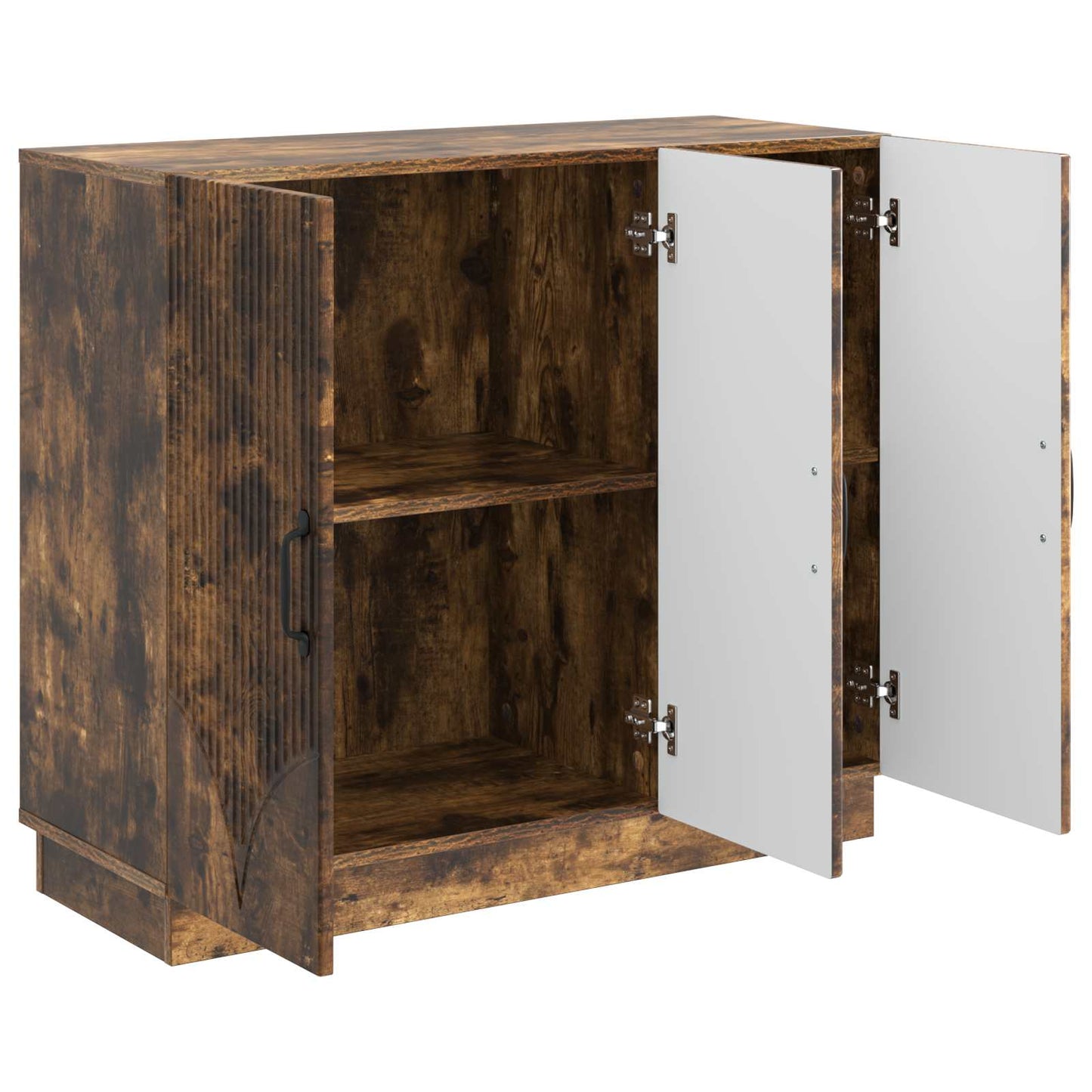 Sideboard Rökt ek 89 x 34,5 x 77 cm Konstruerat trä