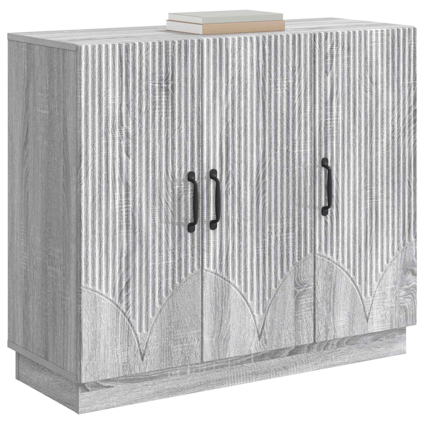 Sideboard Grå sonoma-ek 89 x 34,5 x 77 cm Konstruerat trä