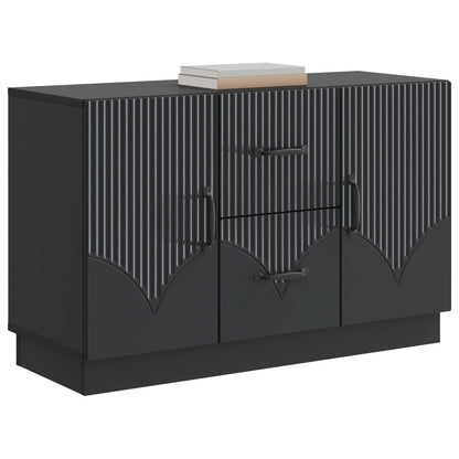 Sideboard med låda Svart 89 x 34,5 x 57 cm Konstruerat trä