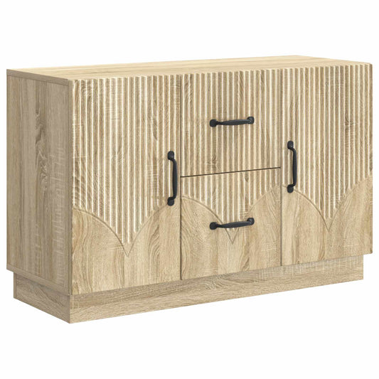 Sideboard med låda Sonoma-ek 89 x 34,5 x 57 cm Konstruerat trä