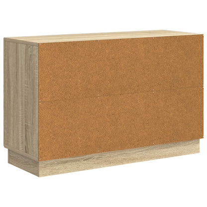 Sideboard med låda Sonoma-ek 89 x 34,5 x 57 cm Konstruerat trä