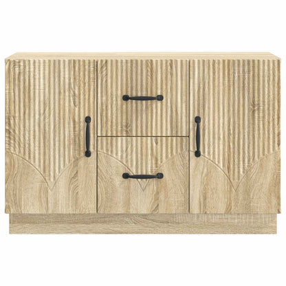 Sideboard med låda Sonoma-ek 89 x 34,5 x 57 cm Konstruerat trä
