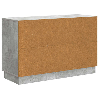 Sideboard med låda Betonggrå 89 x 34,5 x 57 cm Konstruerat trä