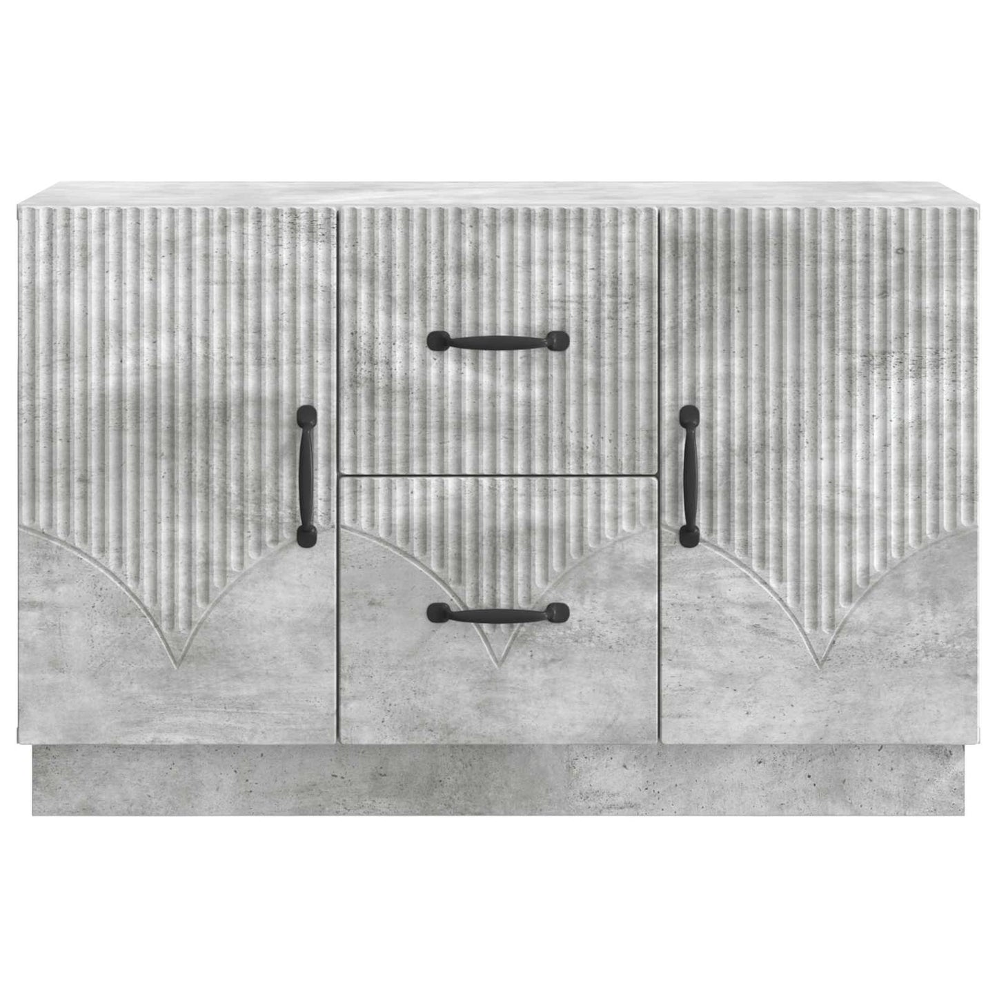Sideboard med låda Betonggrå 89 x 34,5 x 57 cm Konstruerat trä