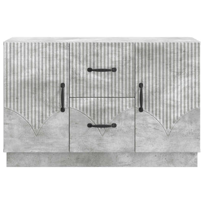 Sideboard med låda Betonggrå 89 x 34,5 x 57 cm Konstruerat trä