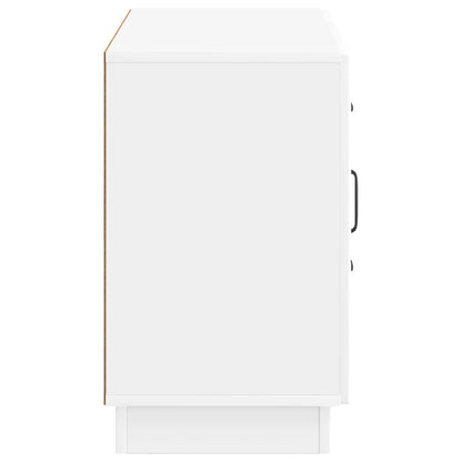 Sideboard Vit högglans 89 x 34,5 x 57 cm Konstruerat trä
