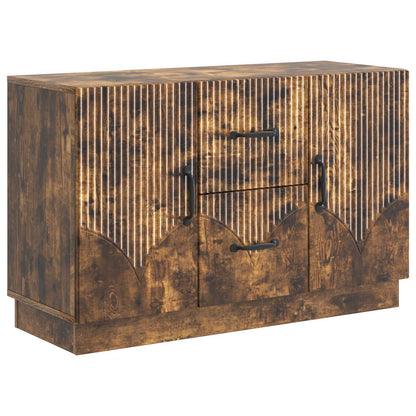 Sideboard med låda Rökt ek 89 x 34,5 x 57 cm Konstruerat trä