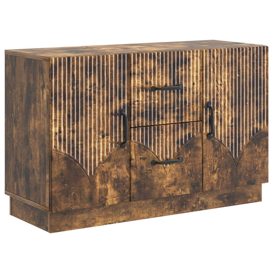 Sideboard med låda Rökt ek 89 x 34,5 x 57 cm Konstruerat trä