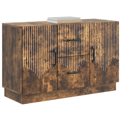 Sideboard med låda Rökt ek 89 x 34,5 x 57 cm Konstruerat trä