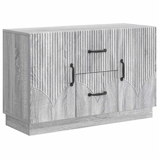 Sideboard Grå sonoma-ek 89 x 34,5 x 57 cm Konstruerat trä