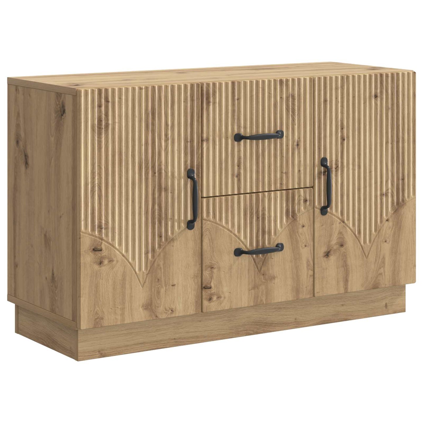 Sideboard med låda Artisan-ek 89 x 34,5 x 57 cm Konstruerat trä