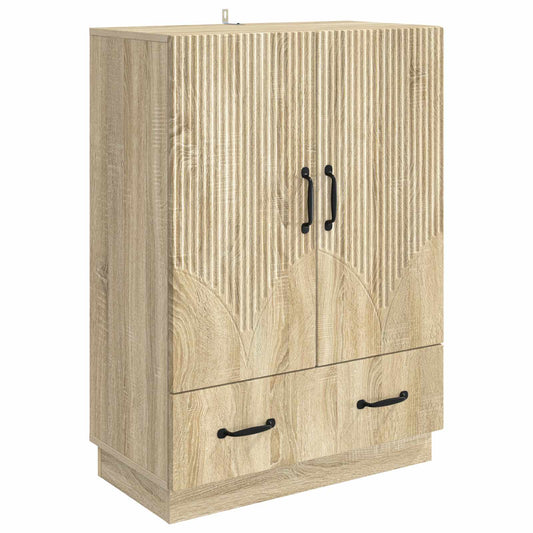 Sideboard med låda Sonoma-ek 66 x 34,5 x 92 cm Konstruerat trä