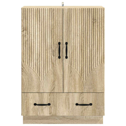 Sideboard med låda Sonoma-ek 66 x 34,5 x 92 cm Konstruerat trä
