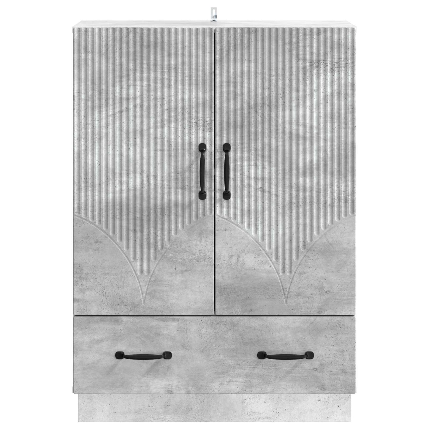 Sideboard med låda Betonggrå 66 x 34,5 x 92 cm Konstruerat trä
