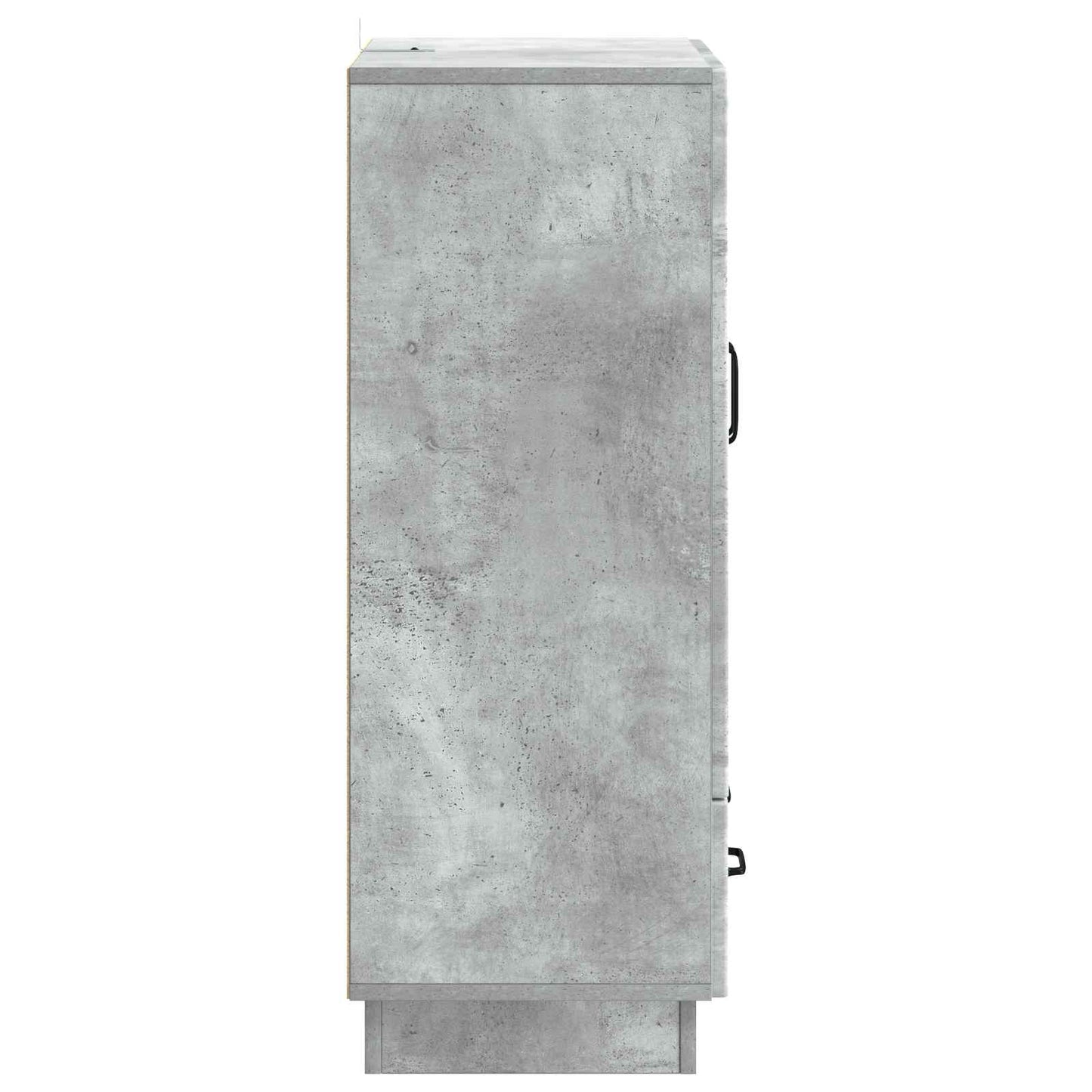 Sideboard med låda Betonggrå 66 x 34,5 x 92 cm Konstruerat trä