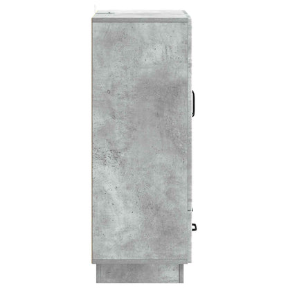 Sideboard med låda Betonggrå 66 x 34,5 x 92 cm Konstruerat trä