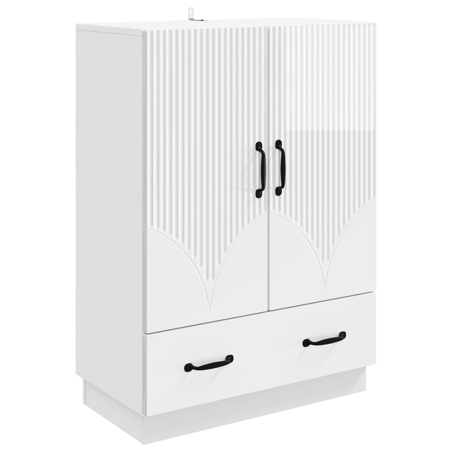 Sideboard Vit högglans 66 x 34,5 x 92 cm Konstruerat trä