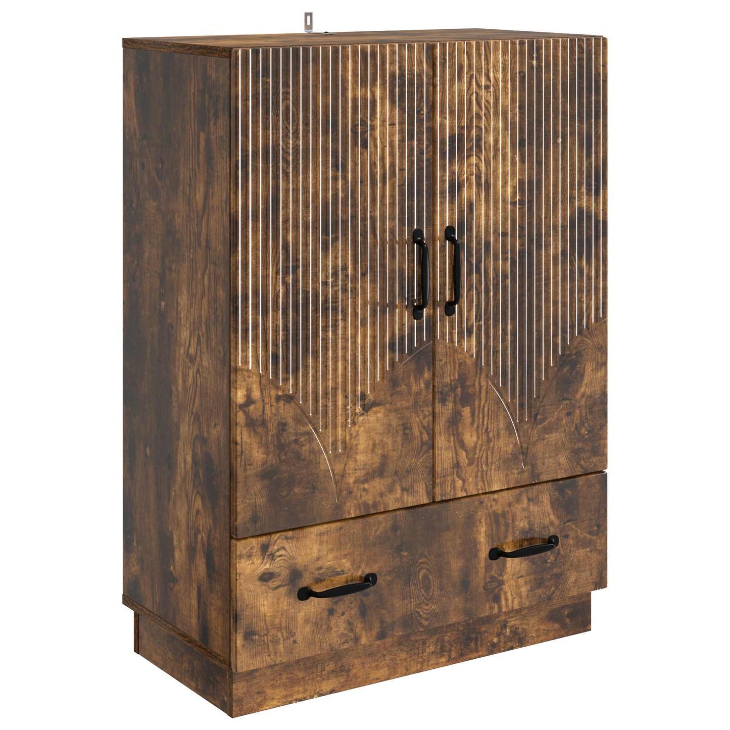 Sideboard med låda Rökt ek 66 x 34,5 x 92 cm Konstruerat trä
