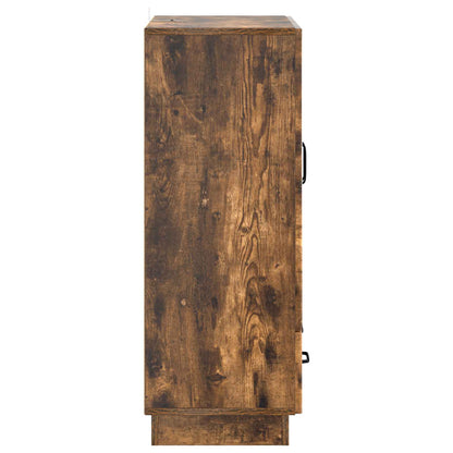 Sideboard med låda Rökt ek 66 x 34,5 x 92 cm Konstruerat trä