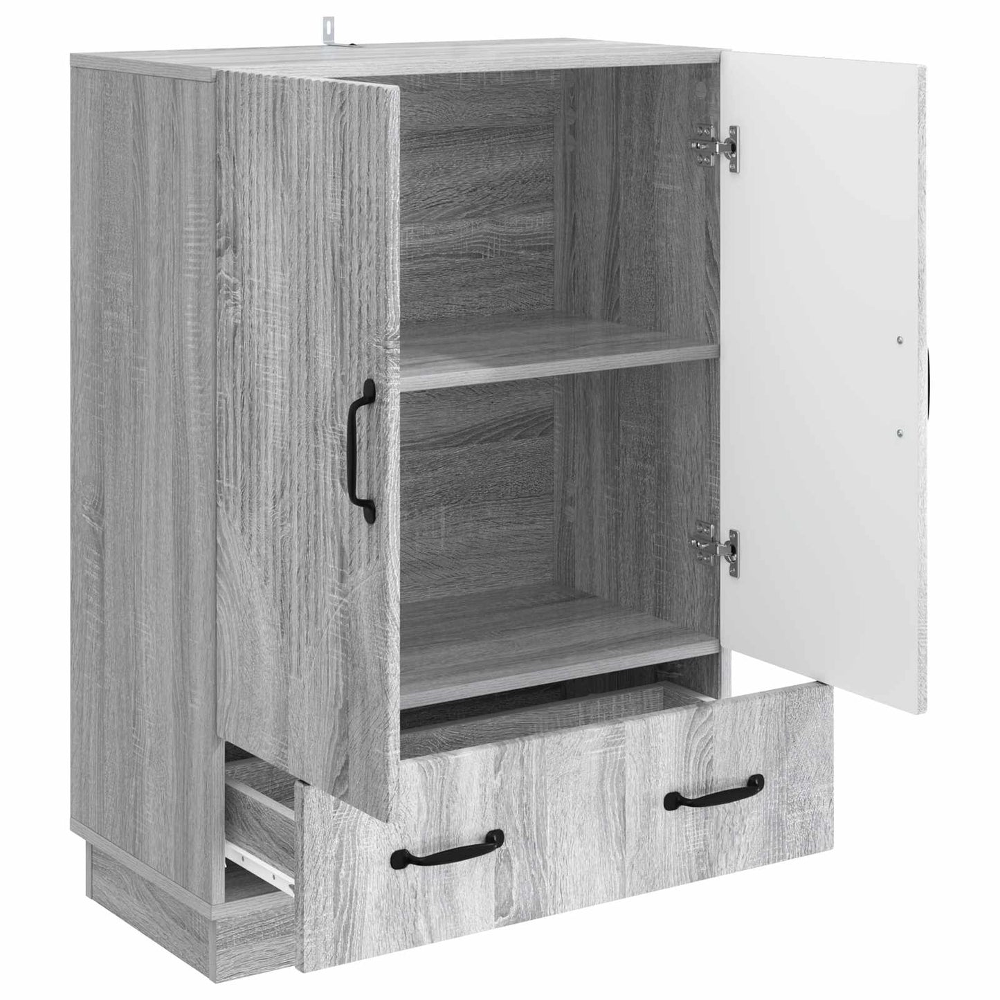 Sideboard Grå sonoma-ek 66 x 34,5 x 92 cm Konstruerat trä