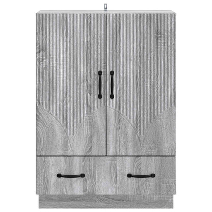 Sideboard Grå sonoma-ek 66 x 34,5 x 92 cm Konstruerat trä