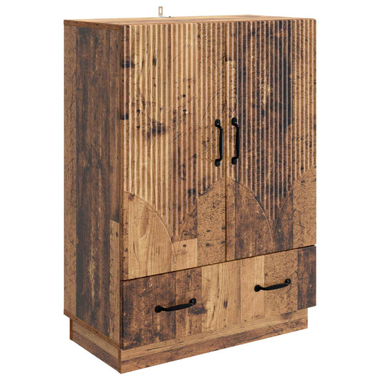 Sideboard Gammalt trä 66 x 34,5 x 92 cm Konstruerat trä