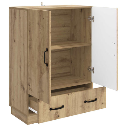 Sideboard med låda Artisan-ek 66 x 34,5 x 92 cm Konstruerat trä
