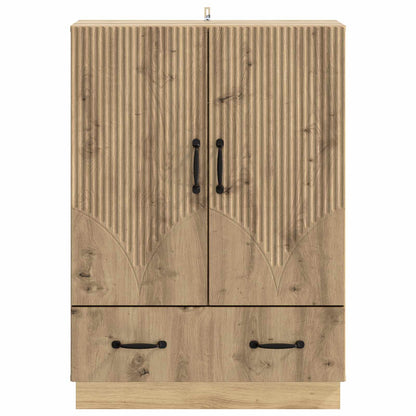 Sideboard med låda Artisan-ek 66 x 34,5 x 92 cm Konstruerat trä