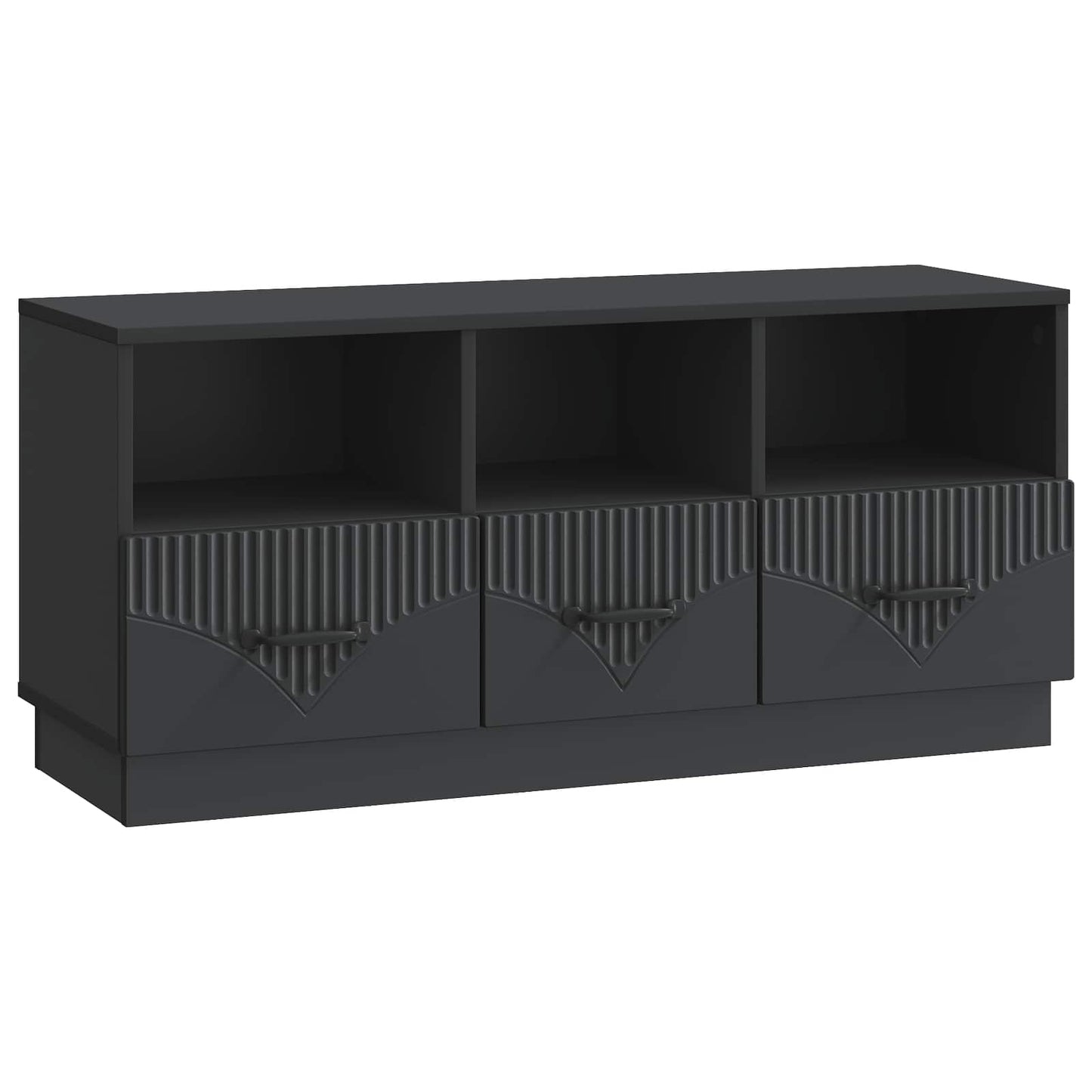 TV-skåp med låda Svart 102 x 34,5 x 47 cm Konstruerat trä