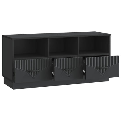TV-skåp med låda Svart 102 x 34,5 x 47 cm Konstruerat trä