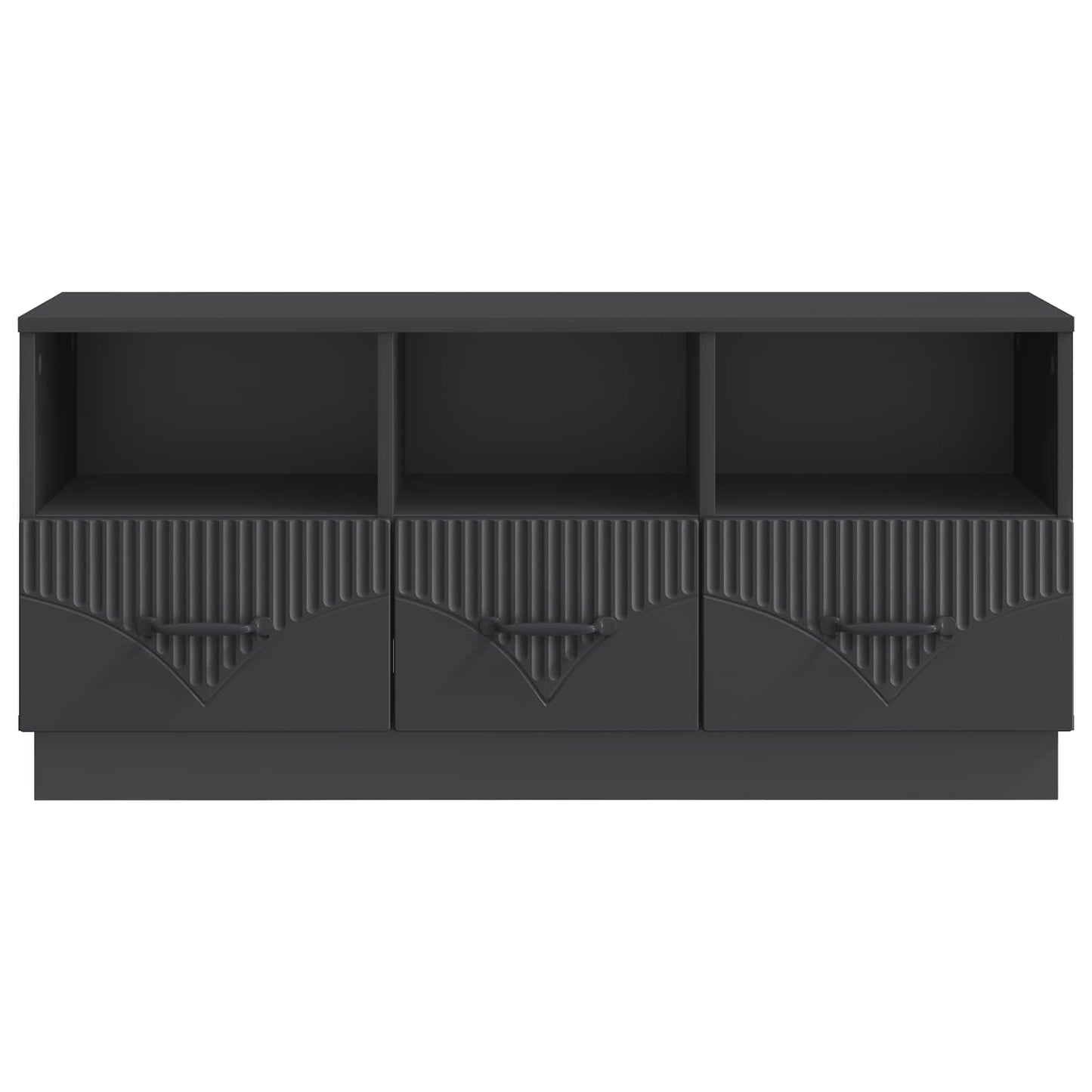 TV-skåp med låda Svart 102 x 34,5 x 47 cm Konstruerat trä