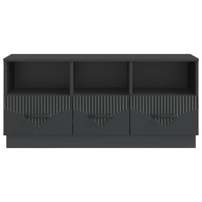 TV-skåp med låda Svart 102 x 34,5 x 47 cm Konstruerat trä