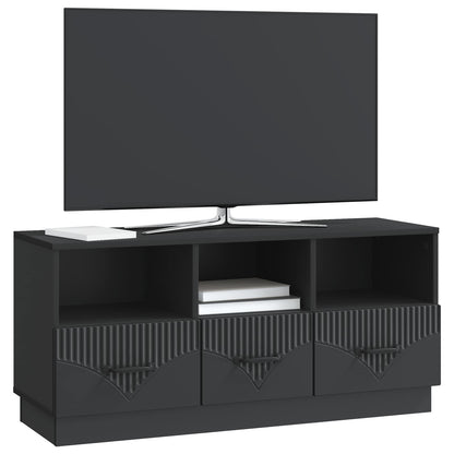 TV-skåp med låda Svart 102 x 34,5 x 47 cm Konstruerat trä